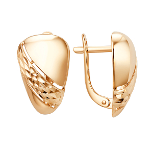 Серьги из красного золота