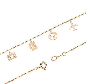 Браслет из красного золота