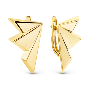 Серьги из желтого золота