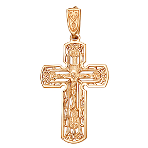 Крест из красного золота