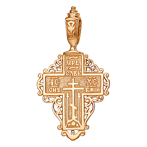 Крест из красного золота