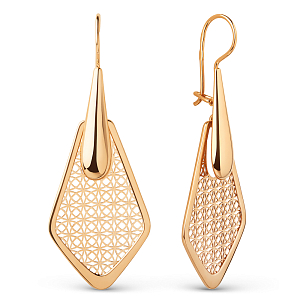 Серьги из красного золота