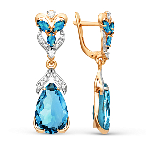 Серьги из красного золота