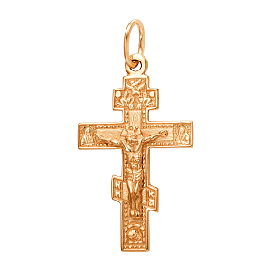 Крест из красного золота