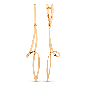 Серьги из красного золота