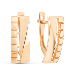 Серьги из красного золота