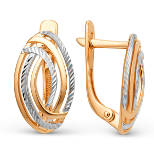 Серьги из красного золота