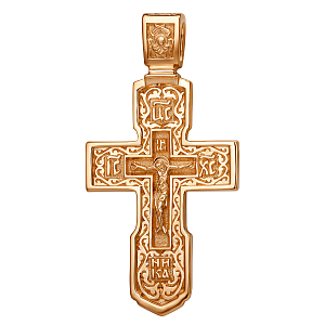 Крест из красного золота
