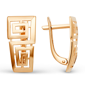 Серьги из красного золота