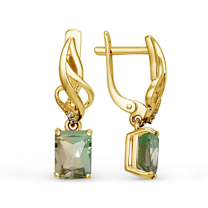 Серьги из желтого золота