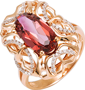 Кольцо из красного золота