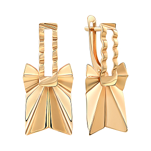 Серьги из красного золота