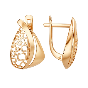 Серьги из красного золота