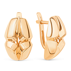 Серьги из красного золота