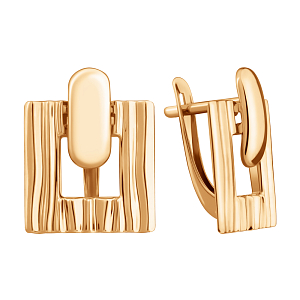 Серьги из красного золота