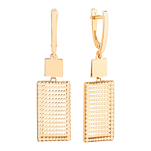 Серьги из красного золота