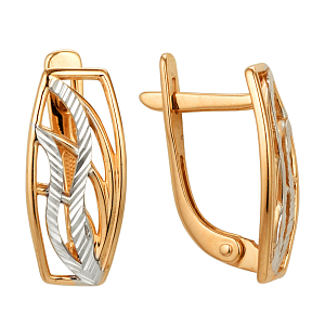 Серьги из красного золота