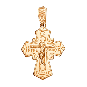 Крест из красного золота
