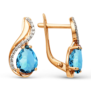 Серьги из красного золота