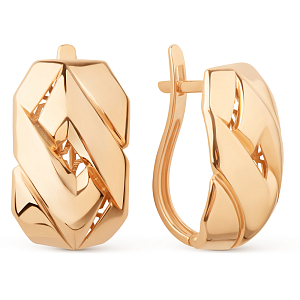 Серьги из красного золота