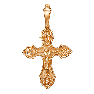 Крест из красного золота