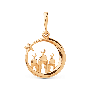 Подвеска из красного золота