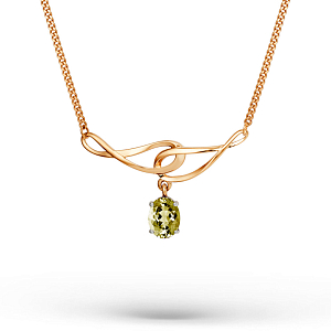 Колье из красного золота