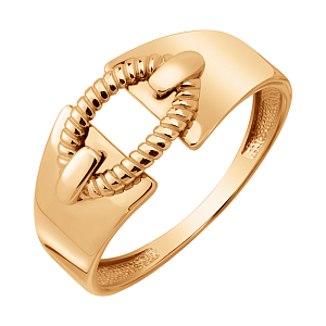 Кольцо из красного золота