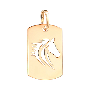 Подвеска из красного золота