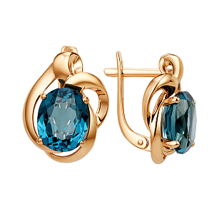 Серьги из красного золота