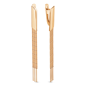 Серьги из красного золота