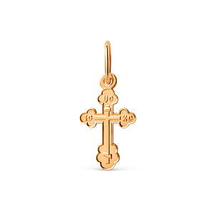 Крест из красного золота