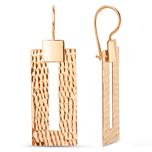 Серьги из красного золота