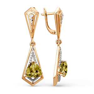 Серьги из красного золота