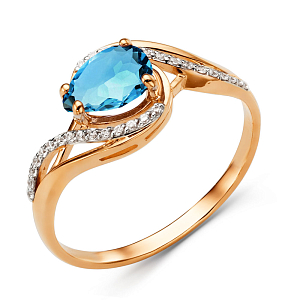 Кольцо из красного золота