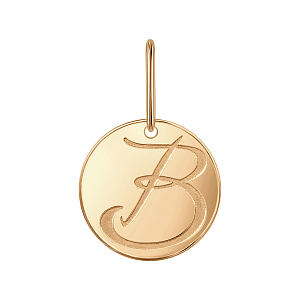 Подвеска из красного золота