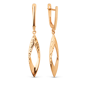 Серьги из красного золота