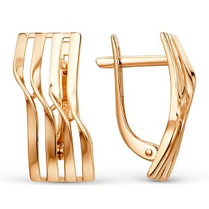 Серьги из красного золота