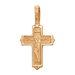 Крест из красного золота