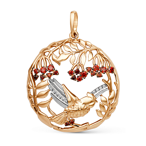 Подвеска из красного золота