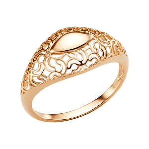Кольцо из красного золота