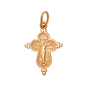 Крест из красного золота