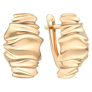 Серьги из красного золота