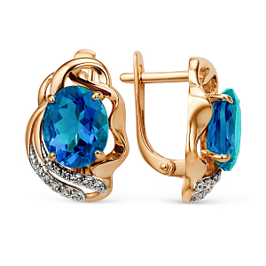 Серьги из красного золота