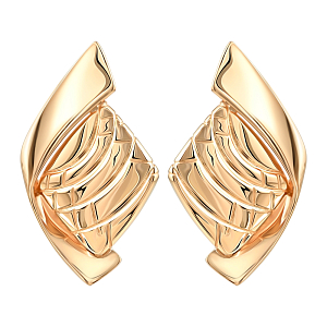 Серьги из красного золота