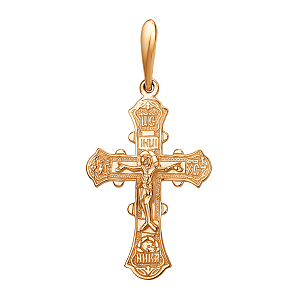 Крест из красного золота