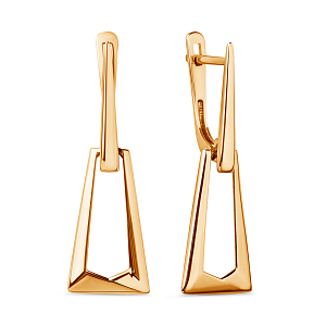 Серьги из красного золота