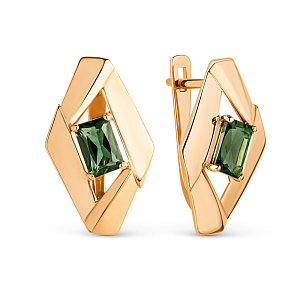 Серьги из красного золота