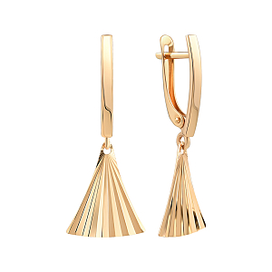 Серьги из красного золота