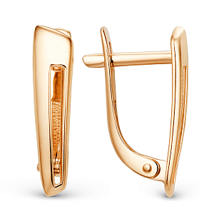 Серьги из красного золота